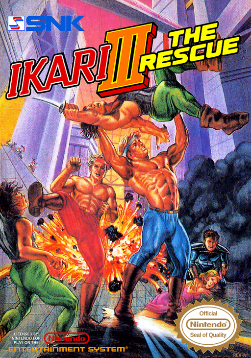 Ikari III - The Rescue (USA) box art